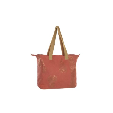 Torba Damska Home ESPRIT Kolor Zielony Beżowy Złoty Koral 55 x 14 x 35 cm (3 Sztuk)