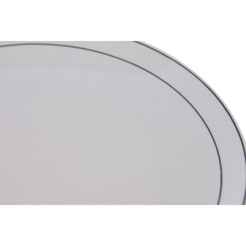Zestaw Obiadowy Home ESPRIT Biały Czarny Porcelana 18 Części