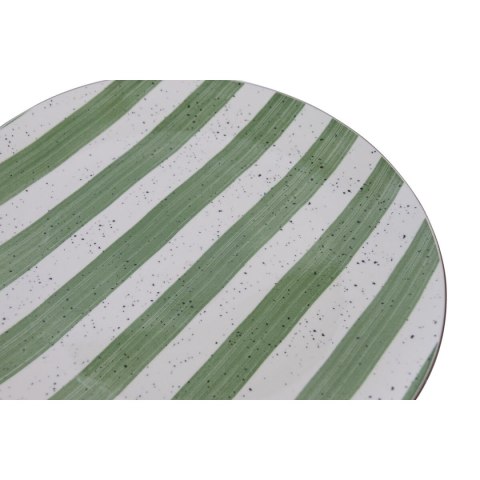 Zestaw Obiadowy Home ESPRIT Kolor Zielony Porcelana Śródziemnomorski 18 Części