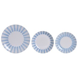 Zestaw Obiadowy Home ESPRIT Niebieski Porcelana 18 Części