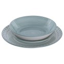Zestaw Obiadowy Home ESPRIT Turkusowy Porcelana 18 Części