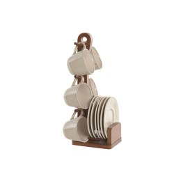 Zestaw filiżanek do kawy Home ESPRIT Beżowy Kamionka 150 ml 6 Części