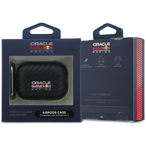 Etui Red Bull Logo Carbon do AirPods Pro 3 czarny