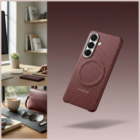 Etui Samsung Carbon Magnet do Samsung Galaxy S26+ czerwony
