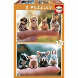 Układanka puzzle Educa Baby Animals 2 x 20 (2 Sztuk)