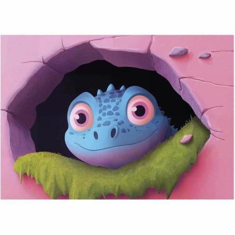 Zestaw 4 Puzzli Educa Dinosaurios Amistosos 20 Części 40 Części 60 Części 80 Części