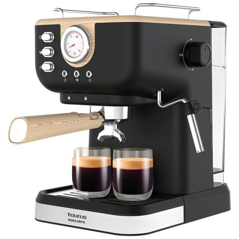 Ekspres do Kawy Taurus MOKA ONYX 20B BAROMETRO Czarny 1050 W 20 bar 1,5 L