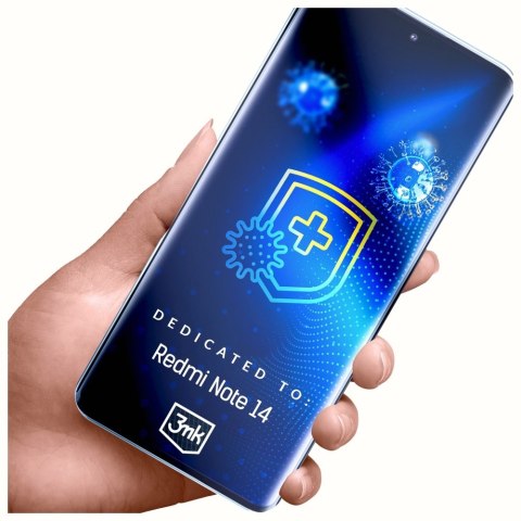 Folia Antymikrobowa 3MK SilverProtection+ do Redmi Note 14 4G