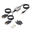 Kabel USB Startech 2P6FFC-USB-SERIAL Czarny Szary