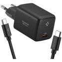 Ładowarka sieciowa Spigen Essential EE451EU 45W USB-C + kabel USB-C/USB-C czarny