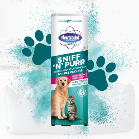 Neutradol Sniff n Purr Neutralizator Zapachów po Zwierzętach do Dywanów 525 g