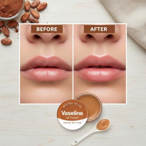 Vaseline Lip Therapy Cocoa Butter Wazelina do Terapii Ust z Masłem Kakaowym 20 g