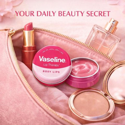 Vaseline Lip Therapy Rosy Lips Wazelina do Terapii Ust z z Delikatnym Różowym Odcieniem 20 g