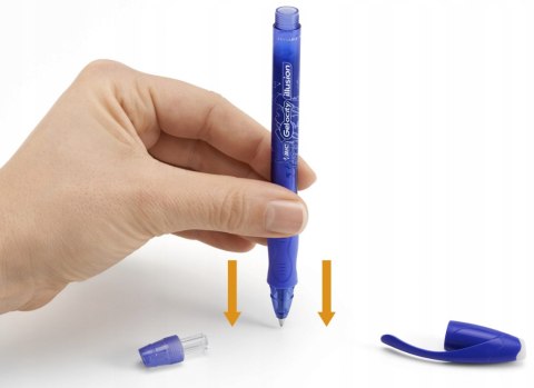 BIC Wkłady do Długopisów Wymazywalnych Gel-ocity Illusion 3 sztuki