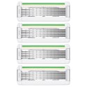 BIC Wkłady do Maszynki do Golenia Hybrid Flex 5 Sensitive 4 Wkłady