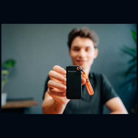 Dysk Zewnętrzny Verbatim Pocket SSD 256GB USB-C 3.2 gen.2 czarno-pomarańczowy 32418