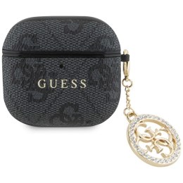 Etui Guess 4G Strass Charm do AirPods 4 czarny