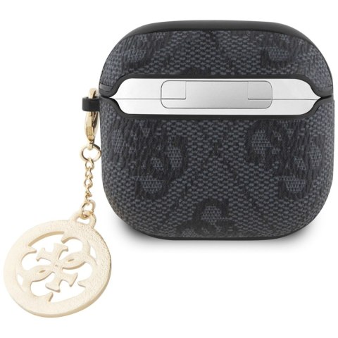 Etui Guess 4G Strass Charm do AirPods 4 czarny
