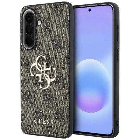 Etui Guess Leather 4G Metal Logo do Samsung Galaxy A37 5G brązowy