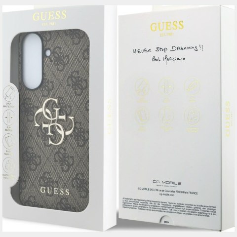 Etui Guess Leather 4G Metal Logo do Samsung Galaxy A37 5G brązowy