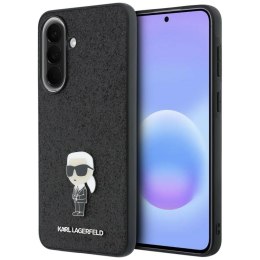 Etui Karl Lagerfeld Fixed Glitter Ikonik Logo Metal Pin do Samsung Galaxy A37 5G czarny