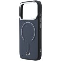 Etui Mercedes Leather 3D MagSafe do iPhone 17 Pro Max granatowy