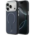 Etui Mercedes Leather 3D MagSafe do iPhone 17 Pro granatowy