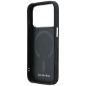 Etui Mercedes Leather 3D MagSafe do iPhone 17 Pro granatowy