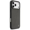 Etui Mercedes Leather Large Laurel Leave MagSafe do iPhone 17 Pro Max antracyt