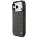 Etui Mercedes Leather Large Laurel Leave MagSafe do iPhone 17 Pro antracyt