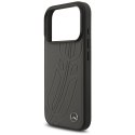 Etui Mercedes Leather Large Laurel Leave MagSafe do iPhone 17 Pro antracyt