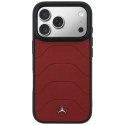 Etui Mercedes Leather Mesh with Bow Line MagSafe do iPhone 17 Pro czerwony