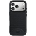Etui Mercedes Leather Wood Effect and Curve MagSafe do iPhone 17 Pro Max czarny