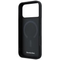 Etui Mercedes Leather with Crossed Lines MagSafe do iPhone 17 Pro Max czarny