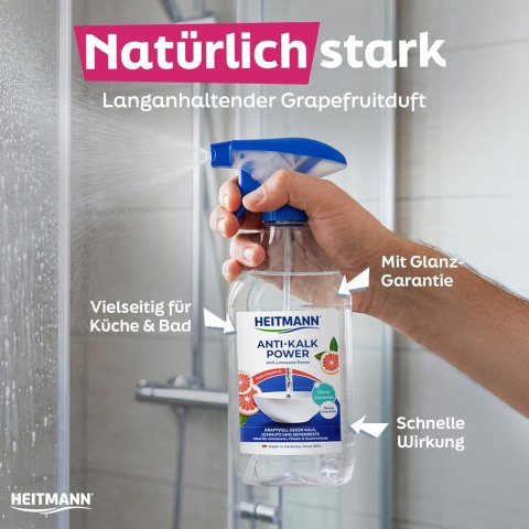 Heitmann Anti-Limescale Power Odkamieniacz Spray do Usuwania Kamienia 500 ml