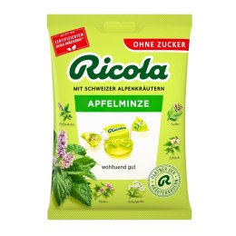 Ricola Apfelminze Cukierki bez Cukru Mięta Jabłkowa 75 g