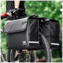 Torba rowerowa West Biking na bagażnik podwójna 36l czarny