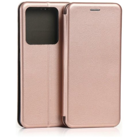 Etui Beline Book Magnetic do Poco M7 Pro różowo-złoty