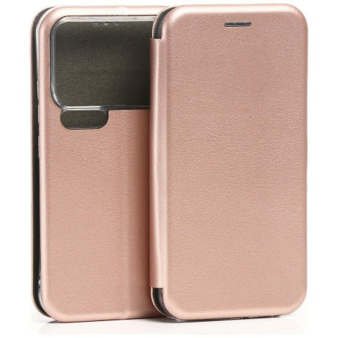 Etui Beline Book Magnetic do Xiaomi 17 Pro różowo-złoty