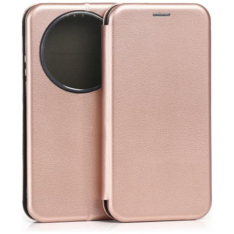 Etui Beline Book Magnetic do Xiaomi 17 Ultra różowo-złoty
