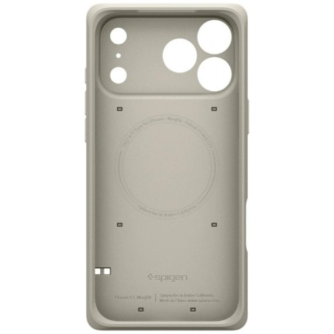 Etui Spigen Classic LS MagSafe do iPhone 17 Pro Max kamienny