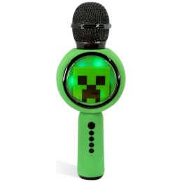 Mikrofon karaoke LED z głośnikiem bezprzewodowym OTL Minecraft Creeper