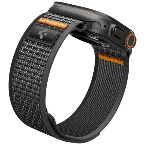 Pasek Spigen Athlex Air do Apple Watch 6/7/8/9/10/11/SE/SE 3/Ultra 1/Ultra 2/ Ultra 3 (44/45/46/49 mm) czarno pomarańczowy