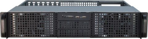 Szafa serwerowa Inter-Tech 2U-20240 ATX, micro ATX, Mini-ATX, Stal, HDD, Sieć, Zasilanie