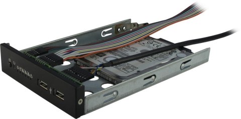 Szafa serwerowa Inter-Tech 2U-20240 ATX, micro ATX, Mini-ATX, Stal, HDD, Sieć, Zasilanie