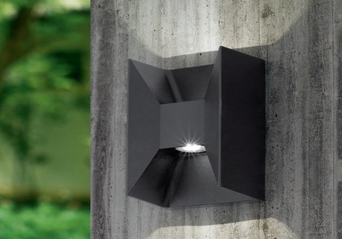 Oprawa ścienna Morino antracyt kinkiet NT LED 2,5W WW 3000K 460LM IP44 odlew aluminiowy
