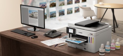 Drukarka Canon MAXIFY GX 7150, Atramentowy, Druk kolorowy, 600 x 1200 DPI, A4, Druk bezpośredni, Biały
