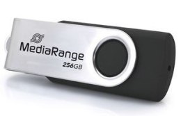 MediaRange MR1955 pamięć USB 256 GB USB Type-C 3.2 Gen 1 (3.1 Gen 1) Czarny, Srebrny