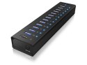 Hub USB ICY BOX IB-AC6113 USB 3.2 Gen 1 (3.1 Gen 1) Type-B 5000 Mbit/s Czarny