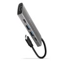 AXAGON HMC-5G21 USB-HUB 2x USB-A + 2x USB-C + HDMI 4K/30Hz, USB-C 3,1 - 13cm